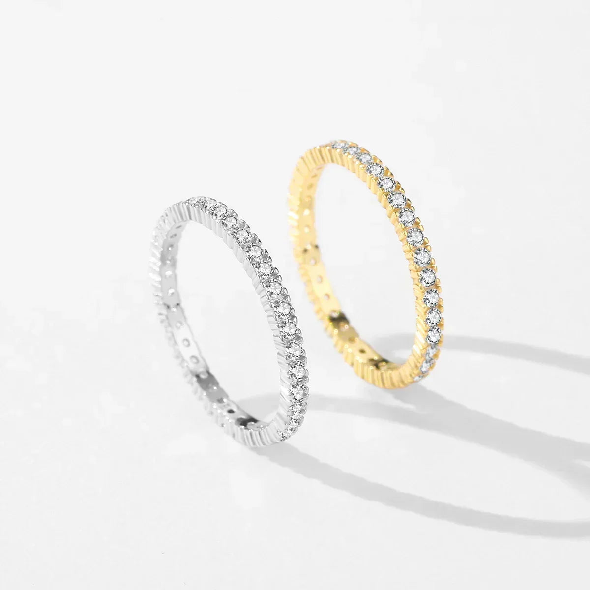 Anillo Eternidad Mínimo Luminoso