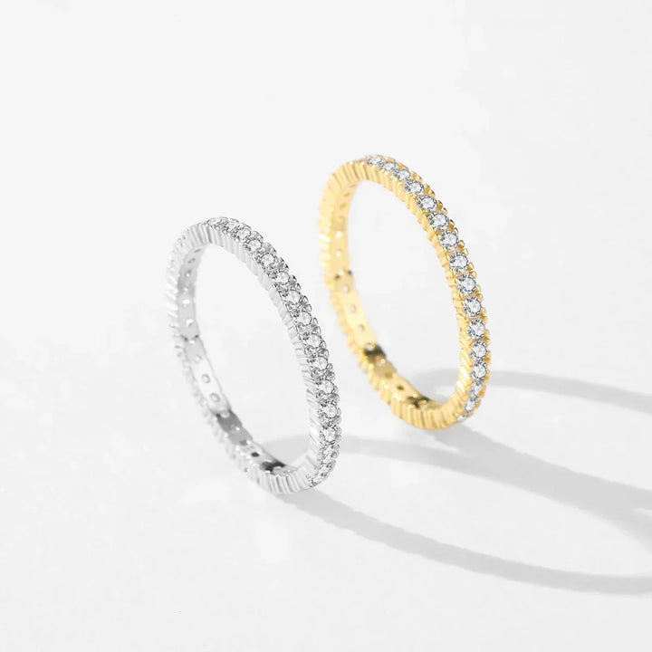 Anillo Eternidad Mínimo Luminoso