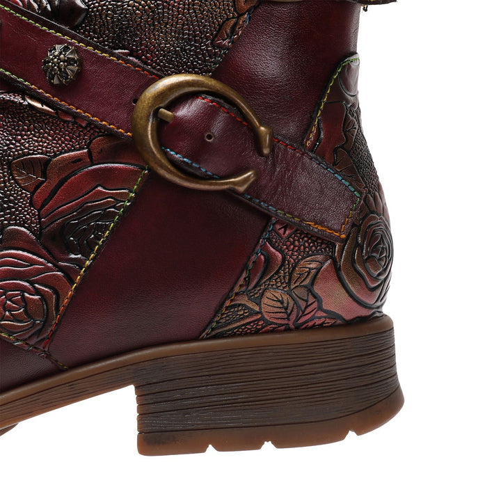 Alma — Zapatos Planos con Hebilla Retro