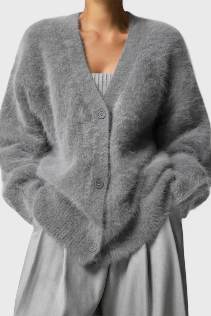 Daniela™ | Cardigan de Mezcla de Cachemira Suave