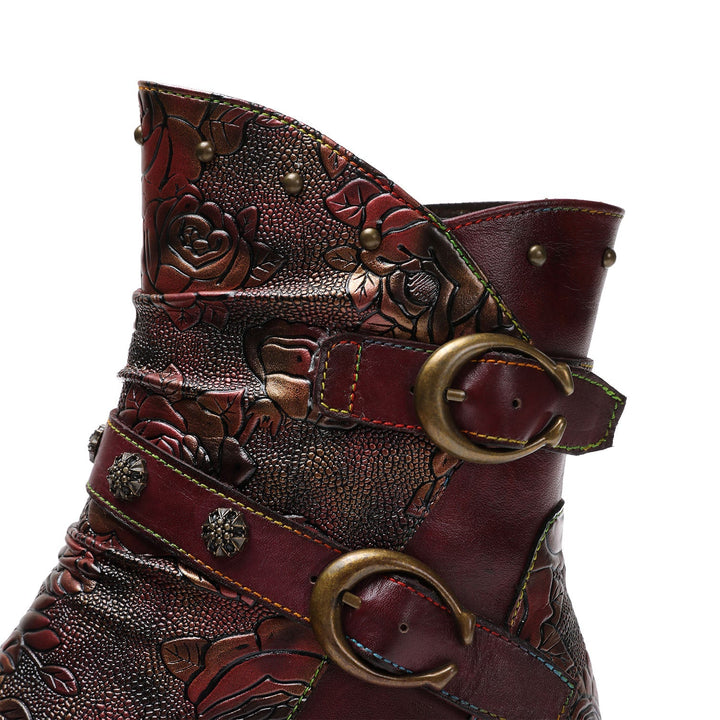 Alma — Zapatos Planos con Hebilla Retro