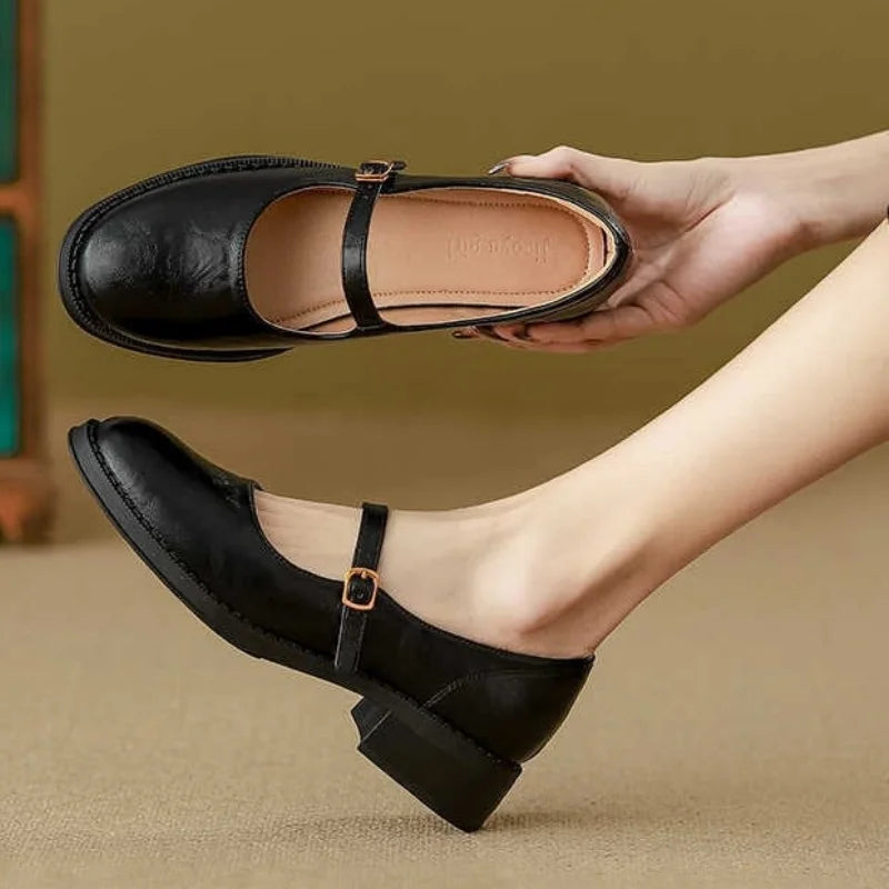 Manon | Mary Janes Clásicas y Cómodas de Cuero