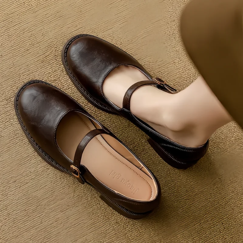 Manon | Mary Janes Clásicas y Cómodas de Cuero