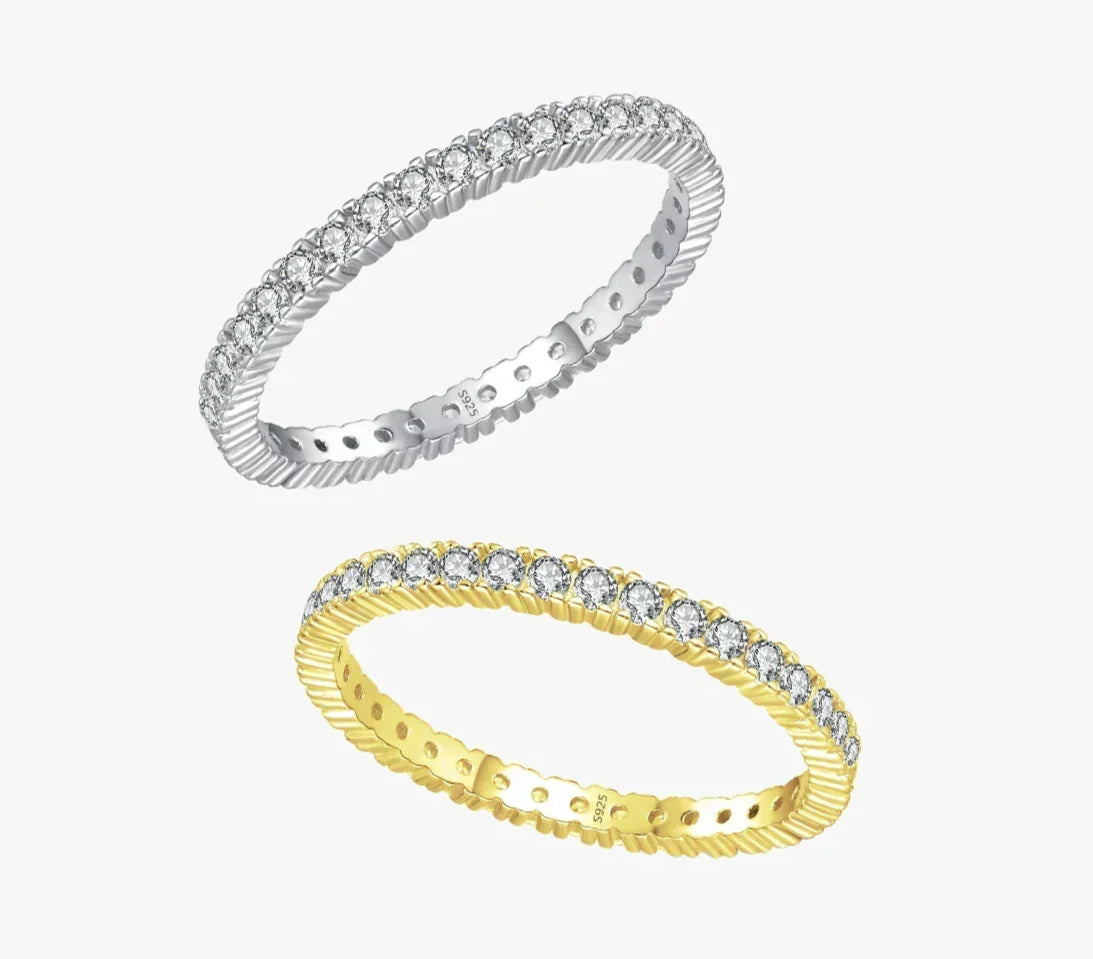 Anillo Eternidad Mínimo Luminoso