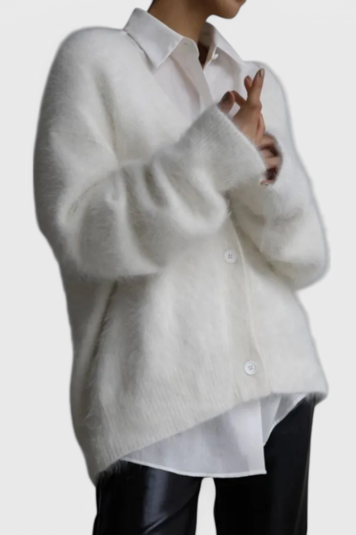 Daniela™ | Cardigan de Mezcla de Cachemira Suave