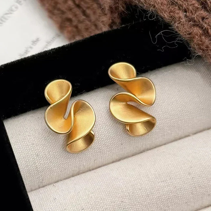 Pendientes de Flor en Plata y Oro de 18K
