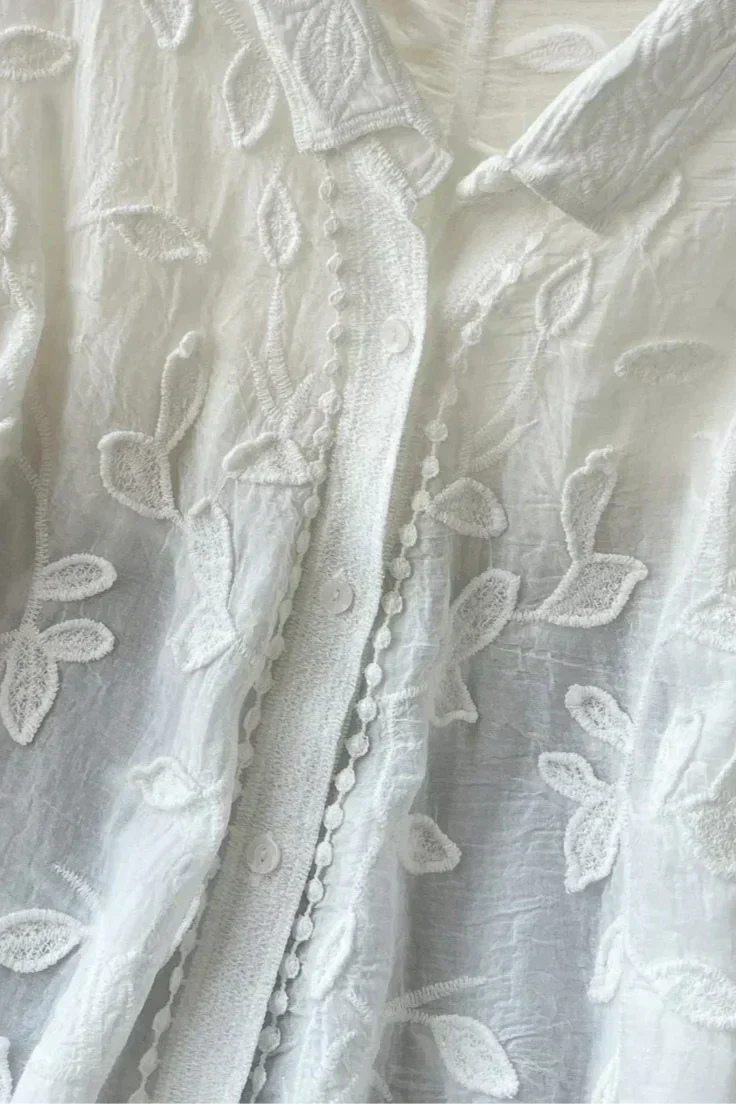 Camisa de Encaje Bordado Prairie