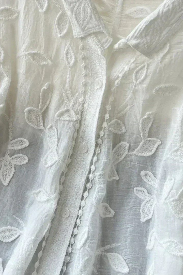 Camisa de Encaje Bordado Prairie
