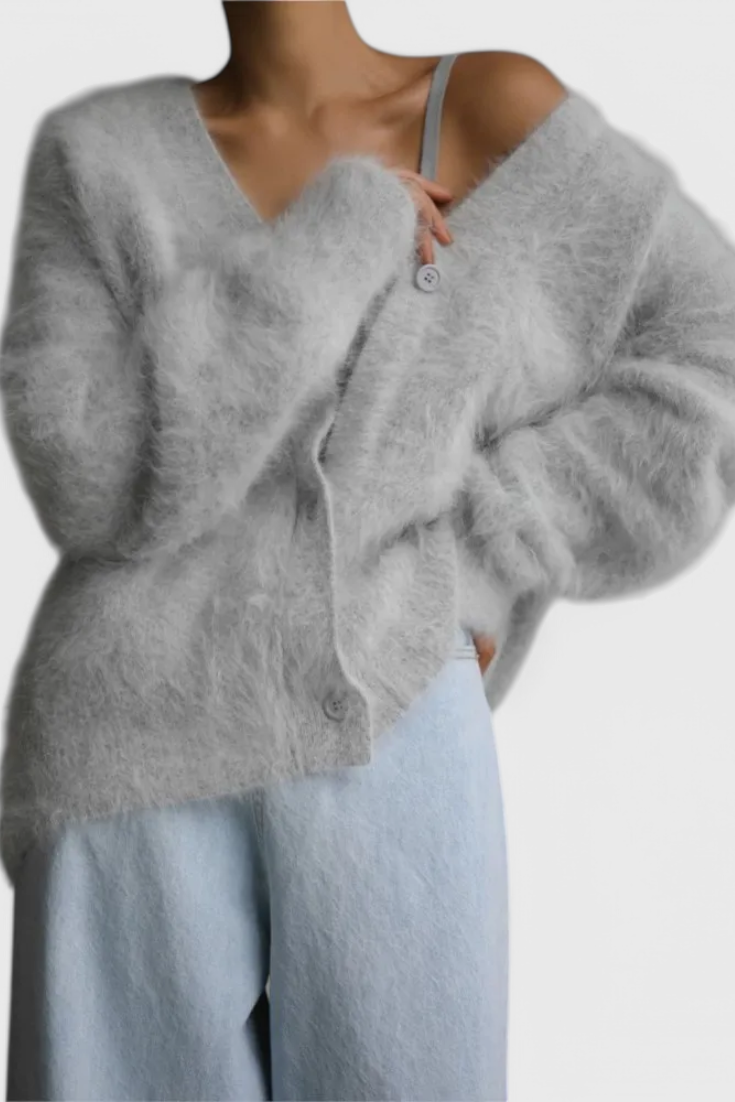 Daniela™ | Cardigan de Mezcla de Cachemira Suave