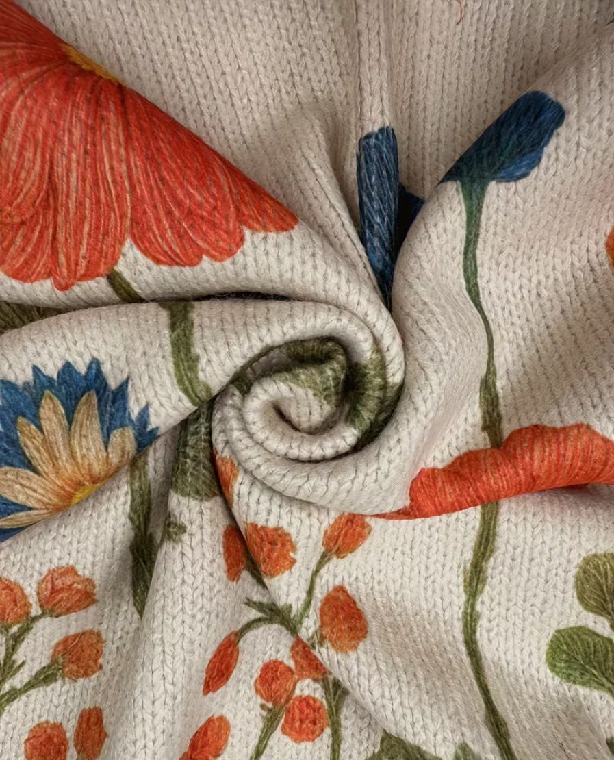 Wrenna™ | Cárdigan con cremallera en estampado de flores silvestres