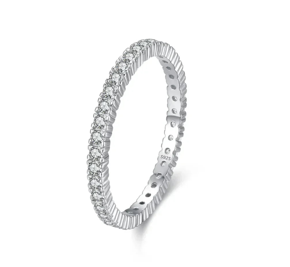 Anillo Eternidad Mínimo Luminoso
