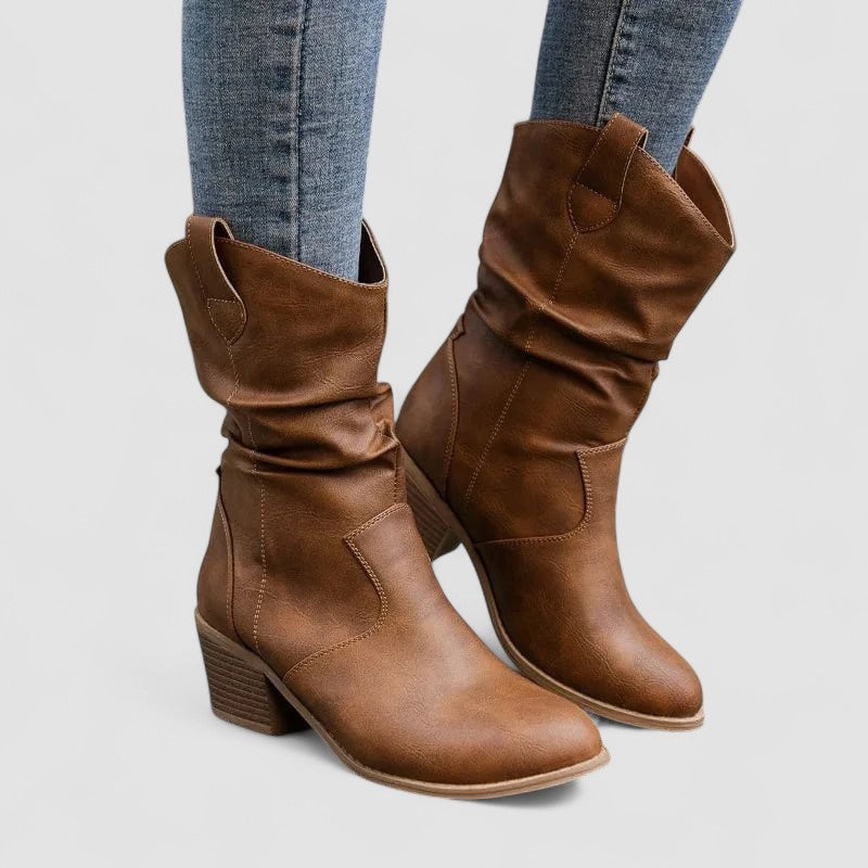 Claire | Botas de cuero ortopédico