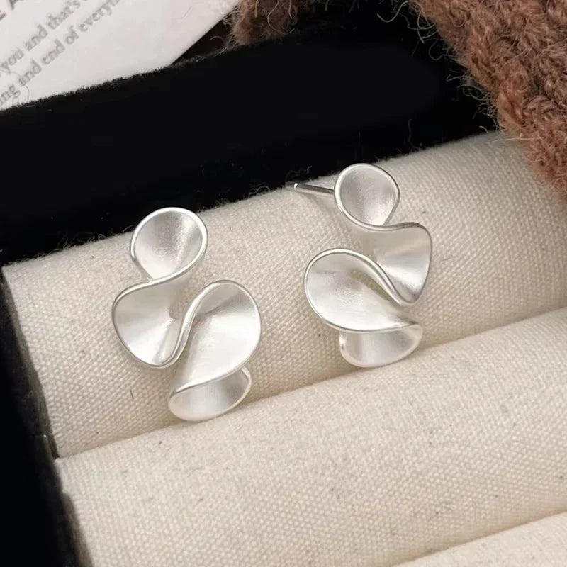 Pendientes de Flor en Plata y Oro de 18K