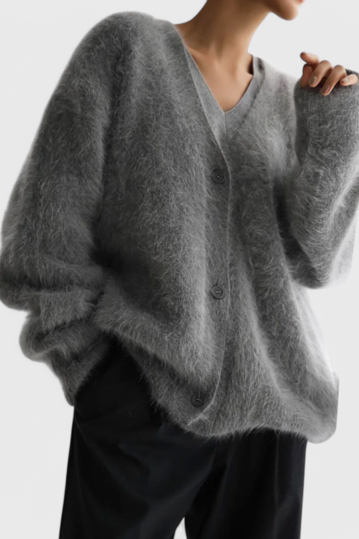 Daniela™ | Cardigan de Mezcla de Cachemira Suave