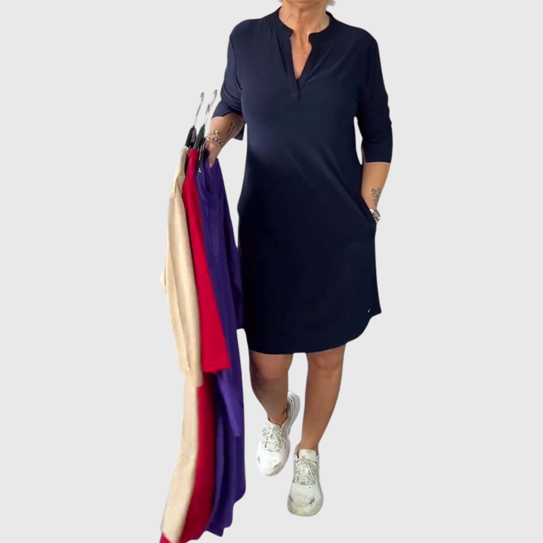 Caroline | Vestido Sin Mangas de Cuello en V