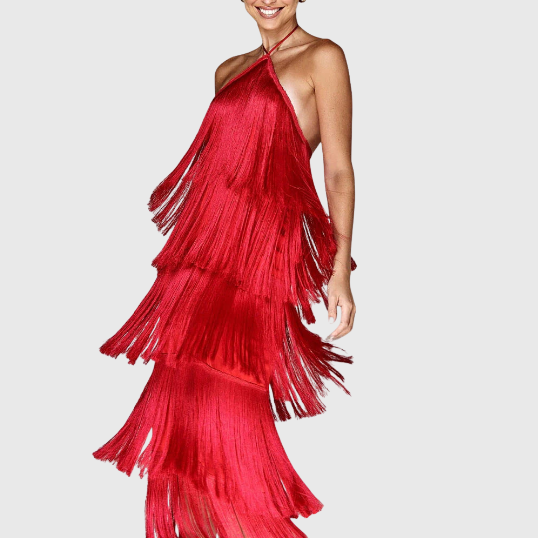 Monique | Vestido con Flecos