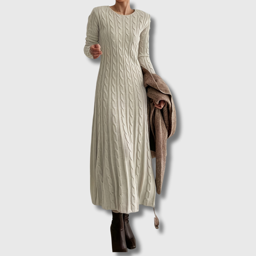Sarah | Confortable Vestido Maxi de Punto Trenzado