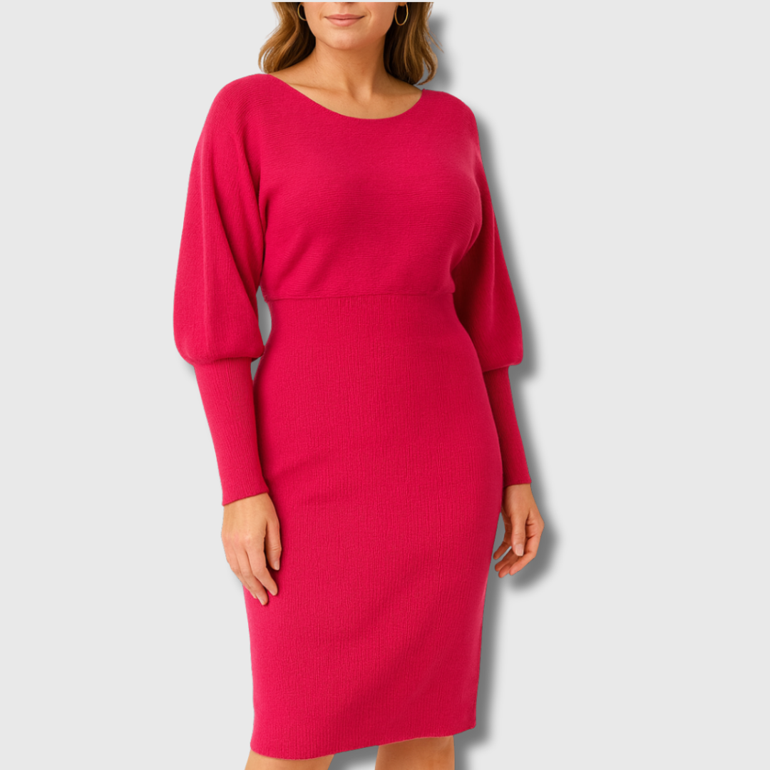 Nina | Elegante Vestido Midi de Tricot