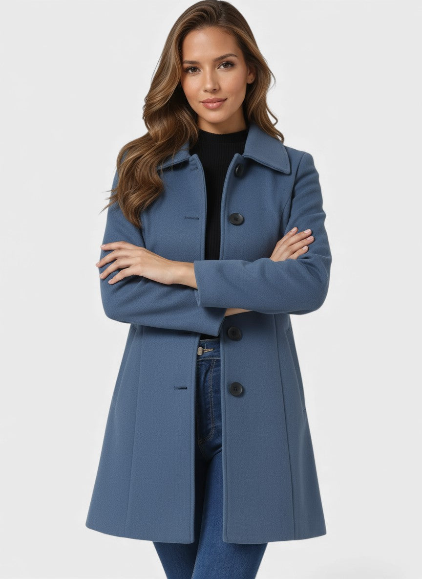 Raquel™ | Trench de invierno de botones simples
