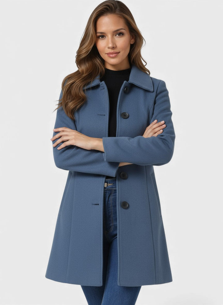 Raquel™ | Trench de invierno de botones simples