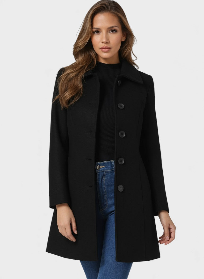 Raquel™ | Trench de invierno de botones simples