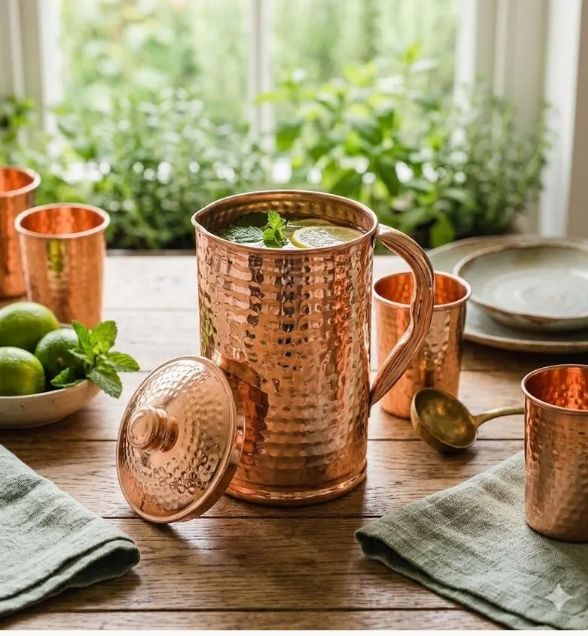 SAVOIR-FAIRE ARTISAN — CARAFA MARTILLADA EN COBRE