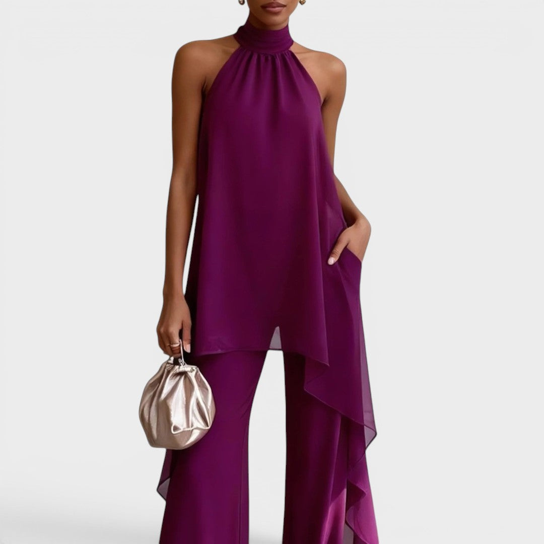 Clara™ | Conjunto halter elegante