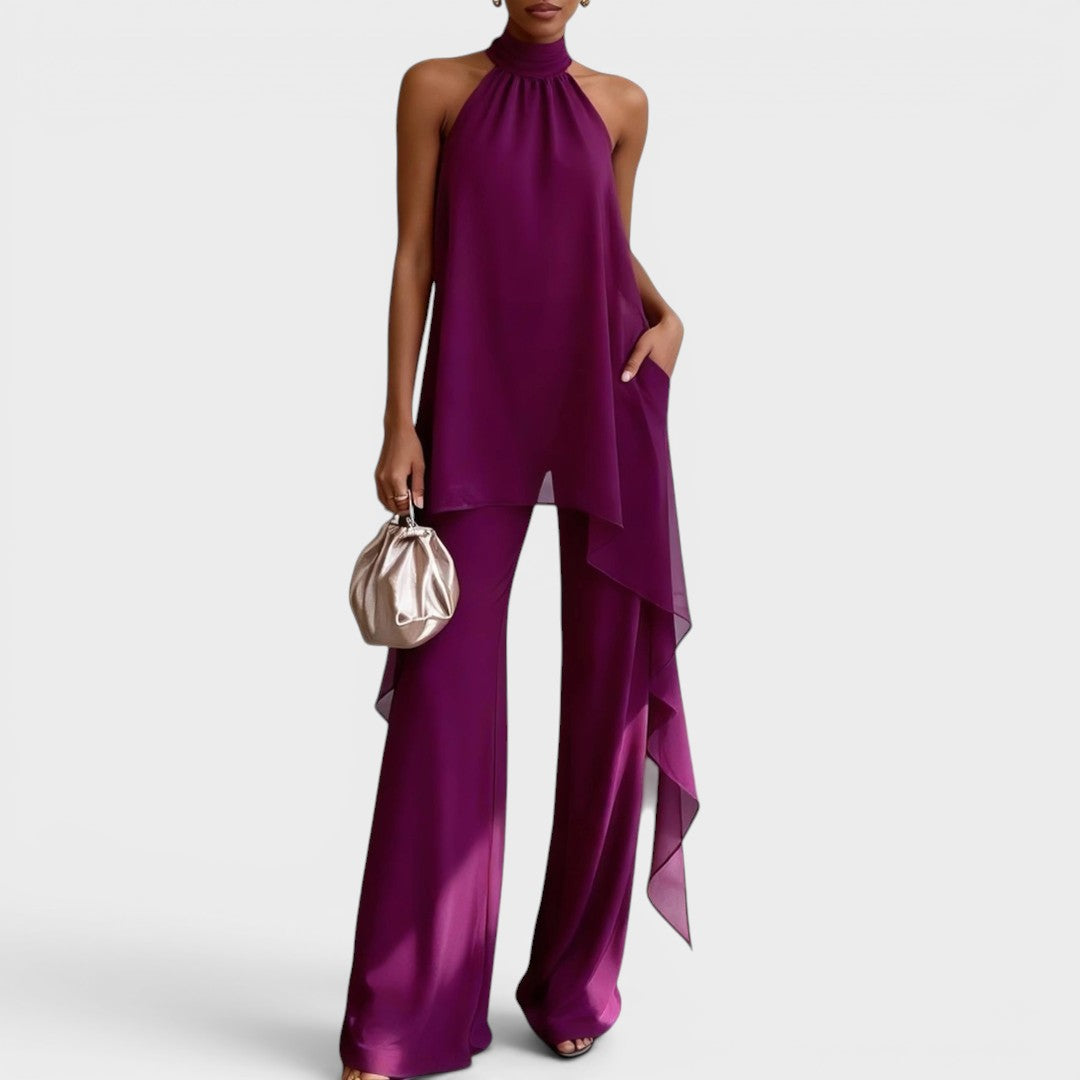 Clara™ | Conjunto halter elegante