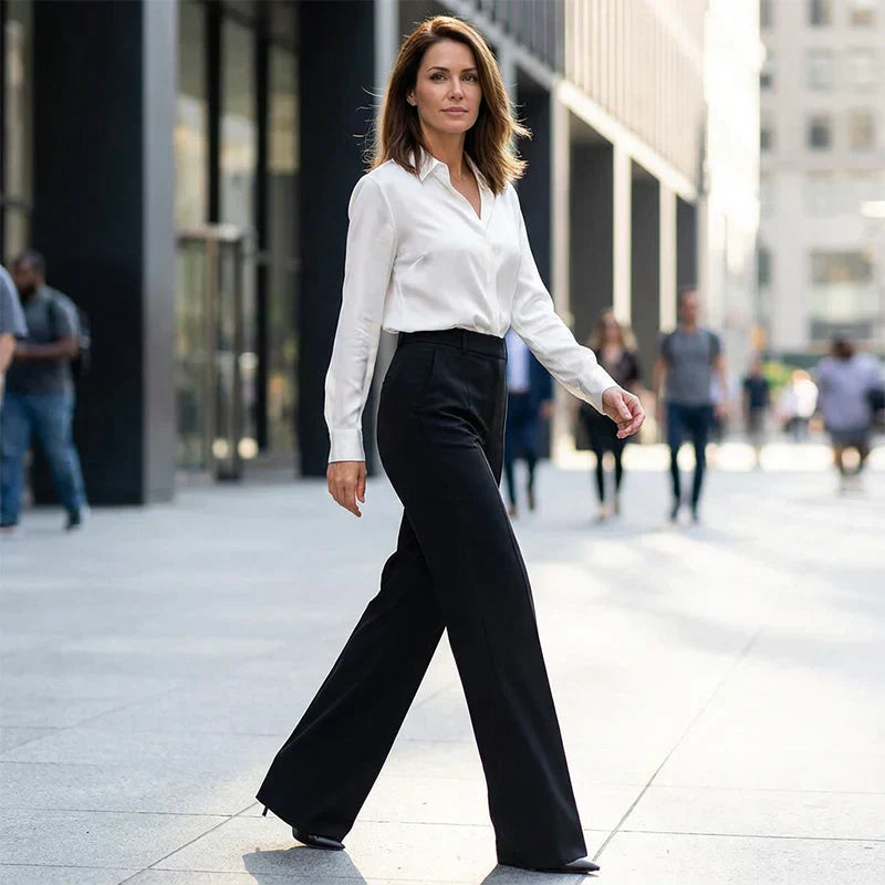 Amelia™ | Pantalón de tiro alto favorecedor
