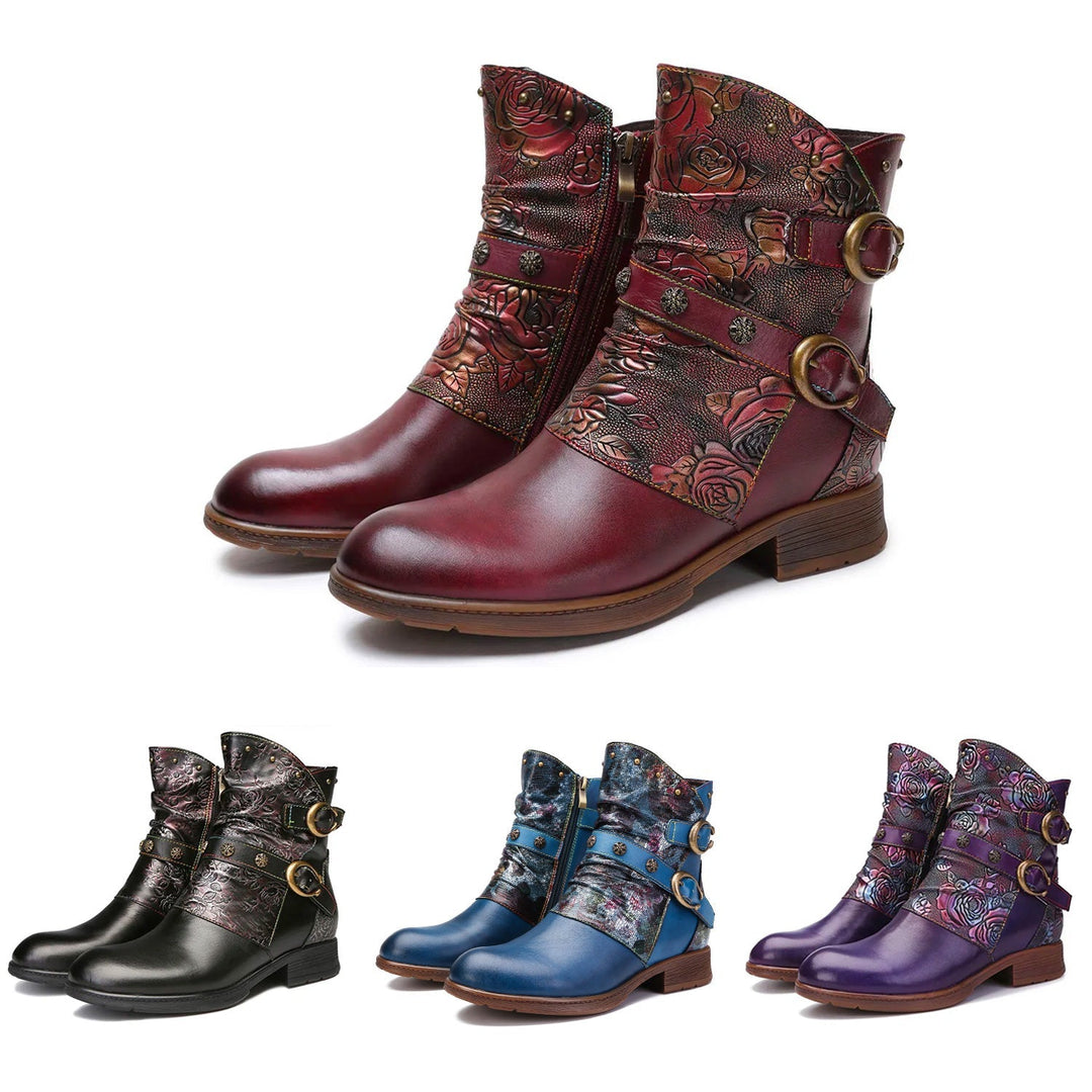 Alma — Zapatos Planos con Hebilla Retro