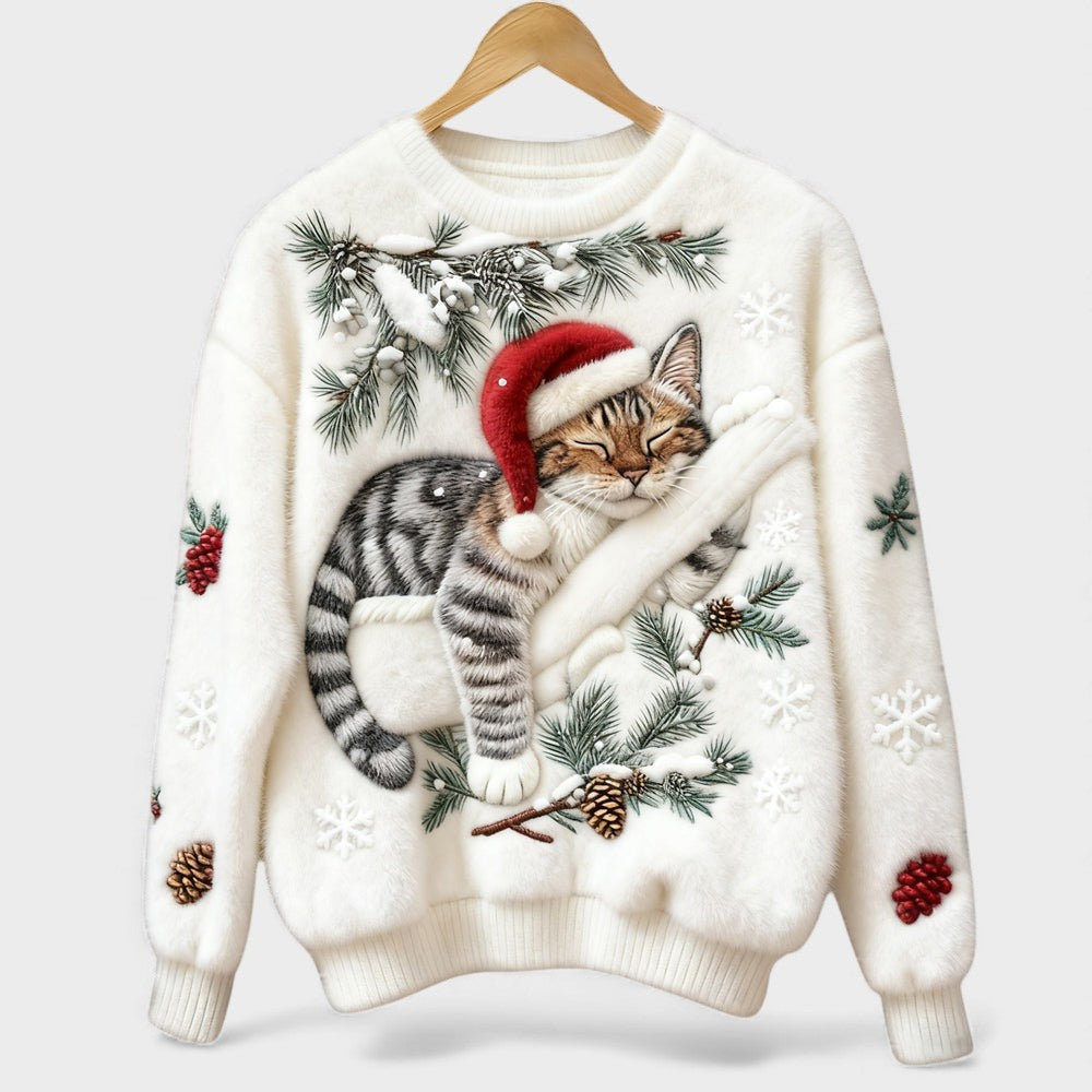 Carolina™ | Suéter Navideño de Gato