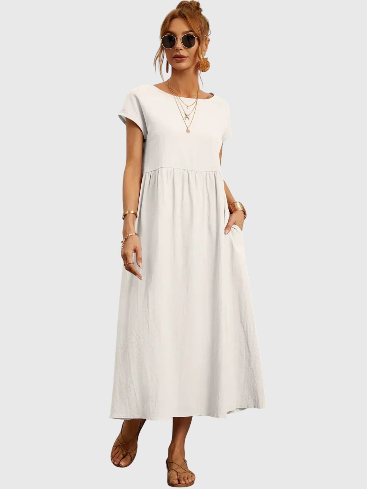 Giselle | Vestido Casual con Bolsillos