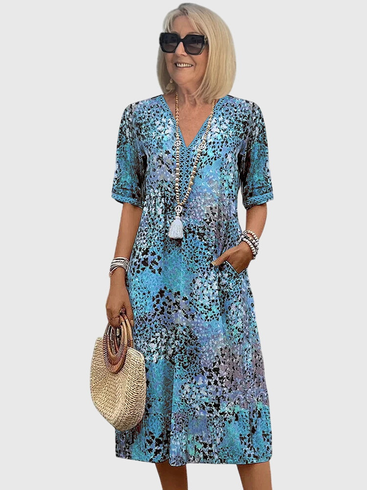 Yvonna | Vestido Midi Floral Elegante