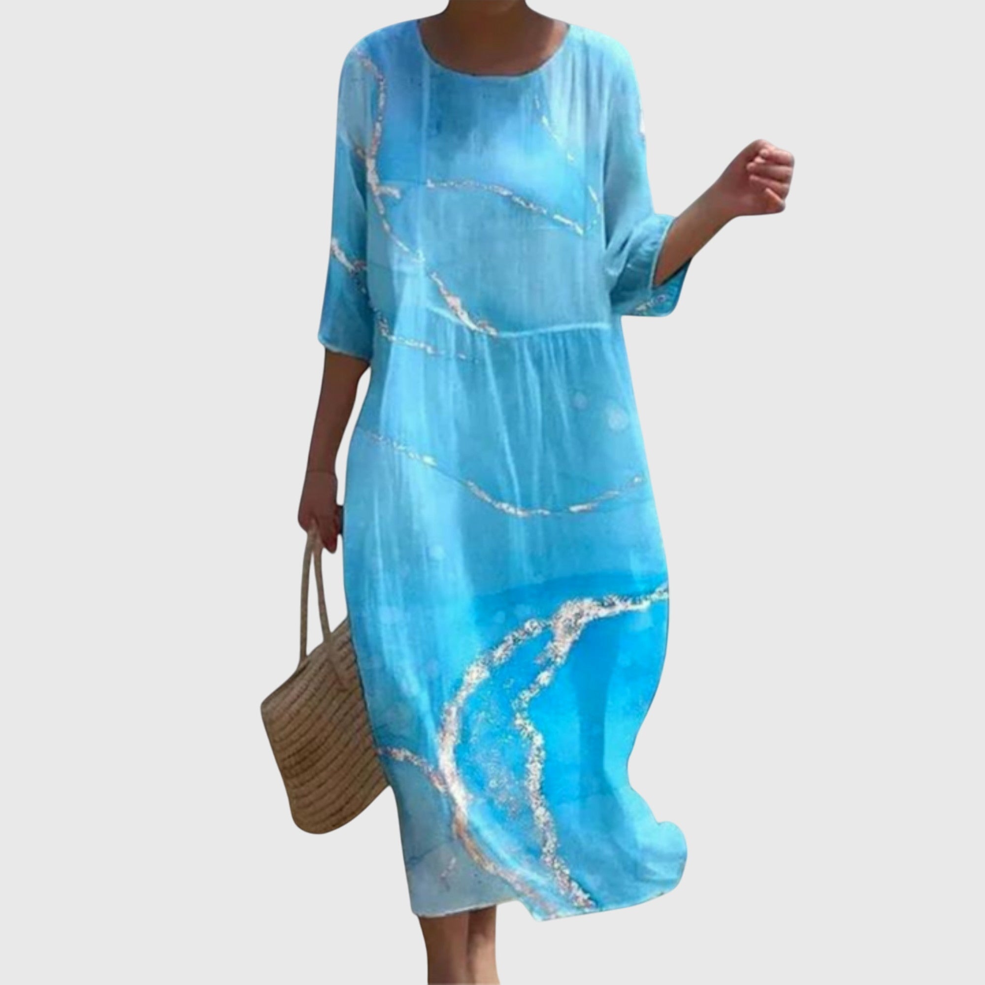 Martine | Elegante Vestido Maxi con Estampado Floral