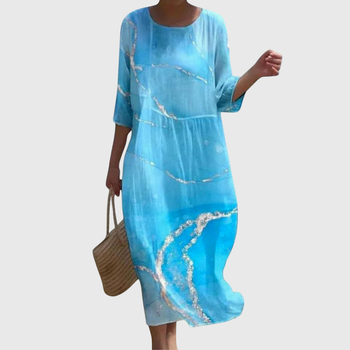 Martine | Elegante Vestido Maxi con Estampado Floral