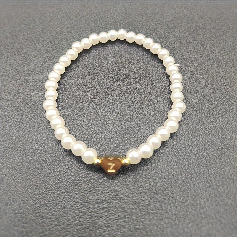 Pulsera Chic con Inicial en Corazón (A–Z)