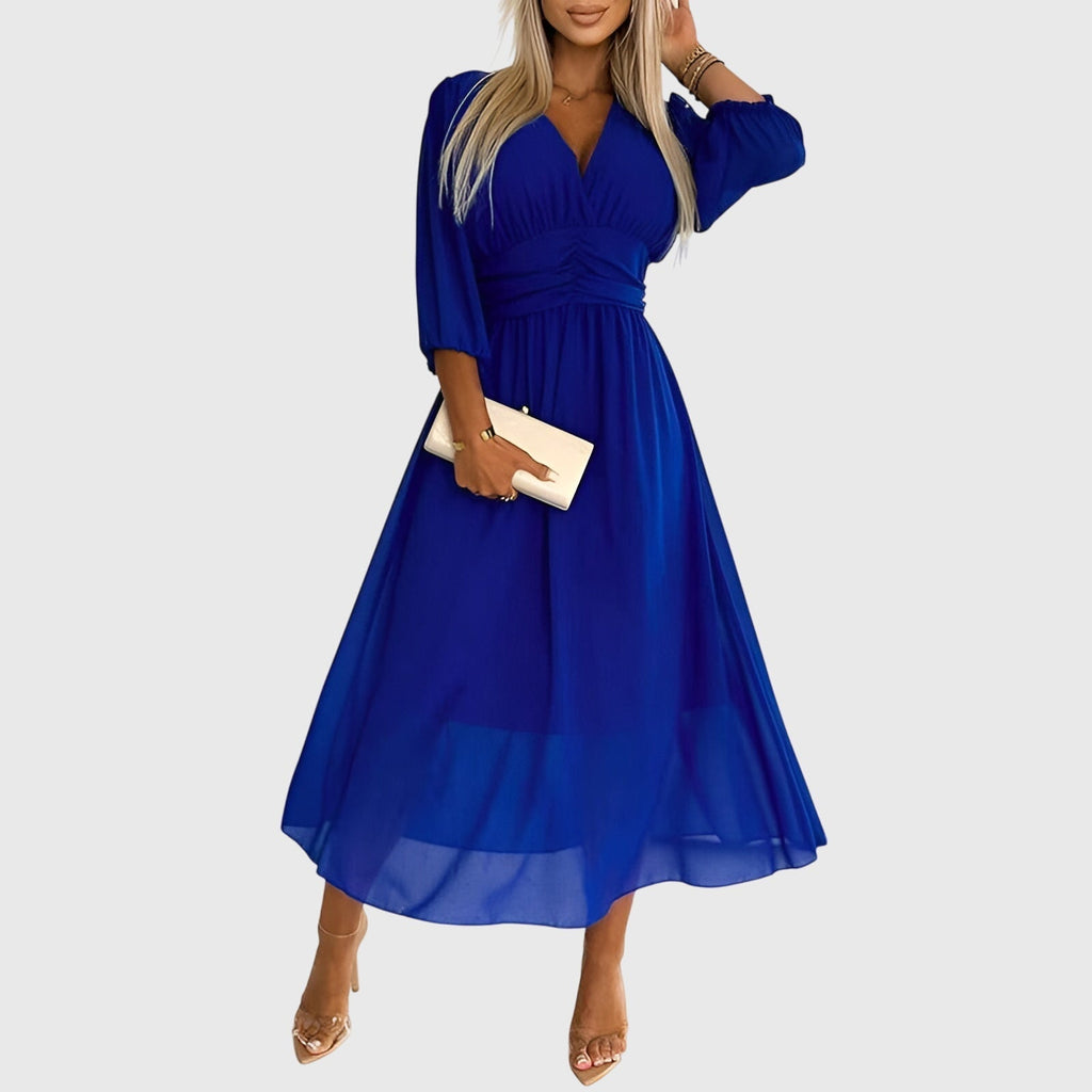 Chloe | Vestido de Chifón de Seda Ligera