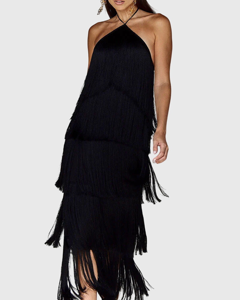 Monique | Vestido con Flecos