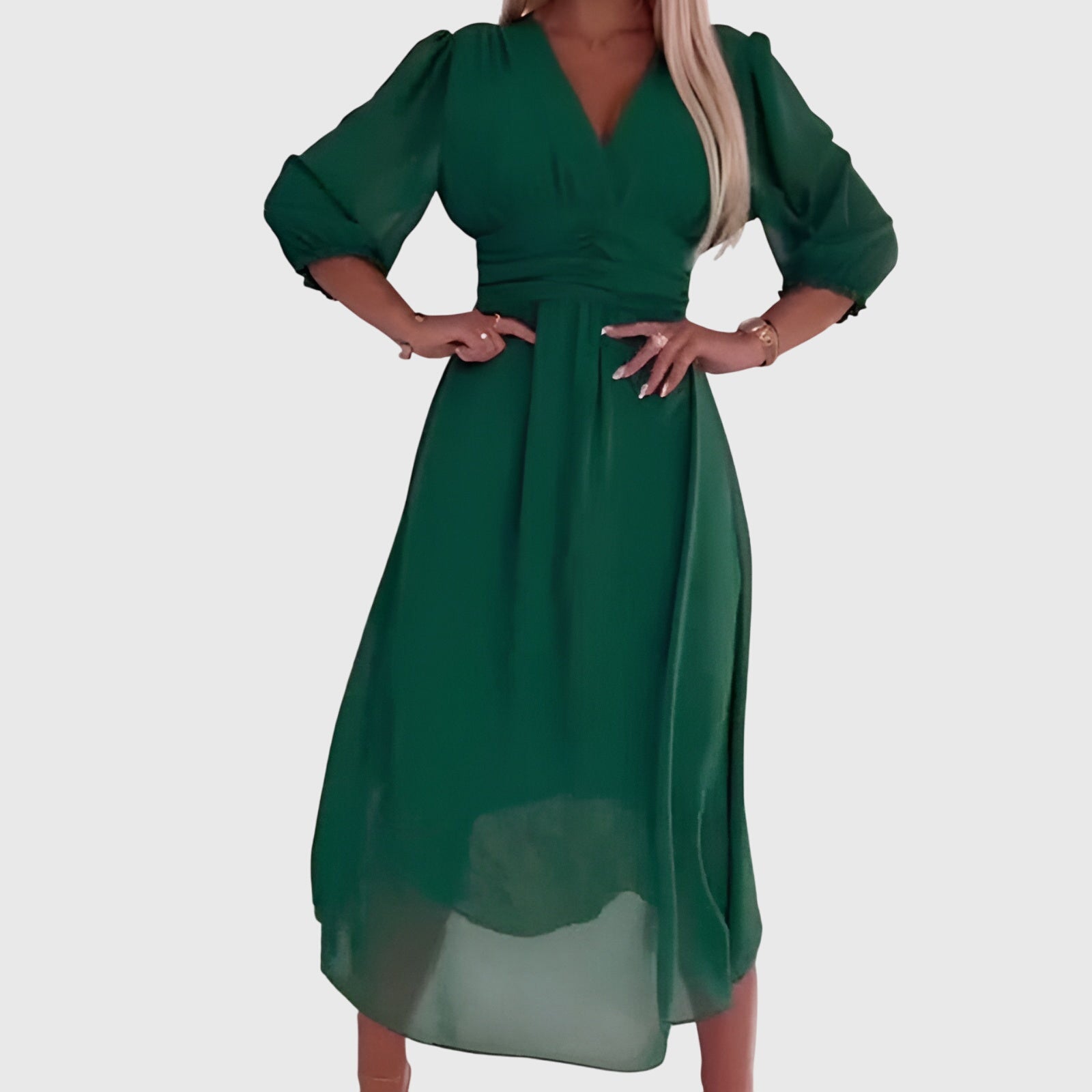 Chloe | Vestido de Chifón de Seda Ligera