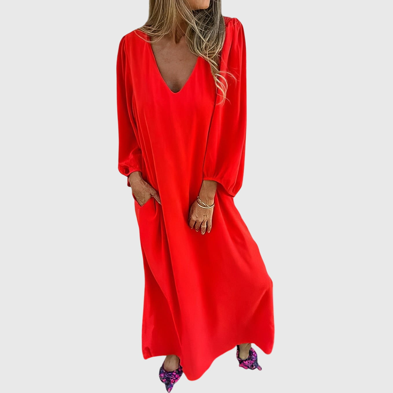 Carol | Vestido Largo Boho con Bolsillos