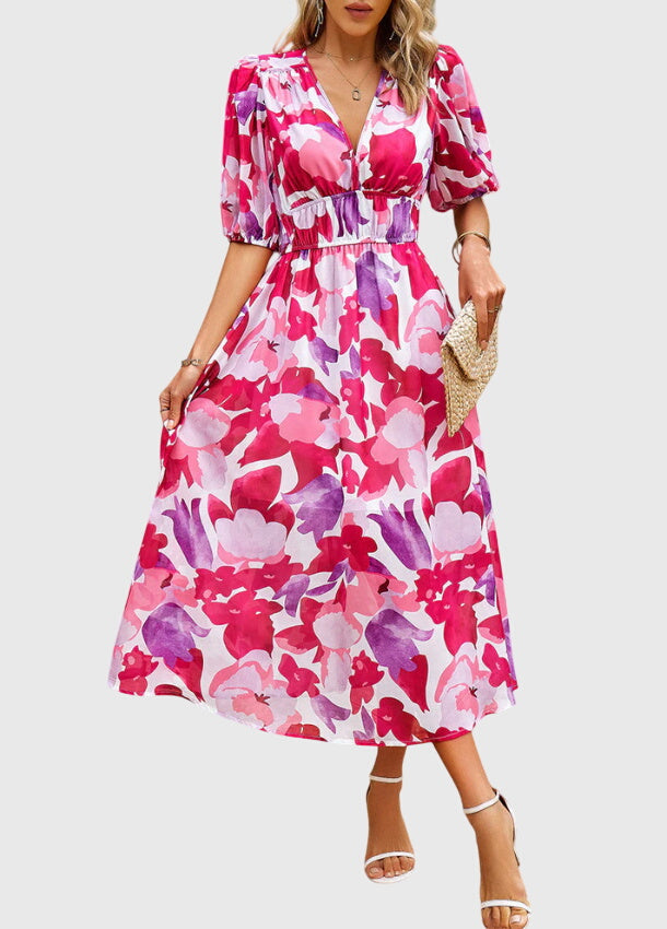 Merlin | Vestido Midi Floral Halagador