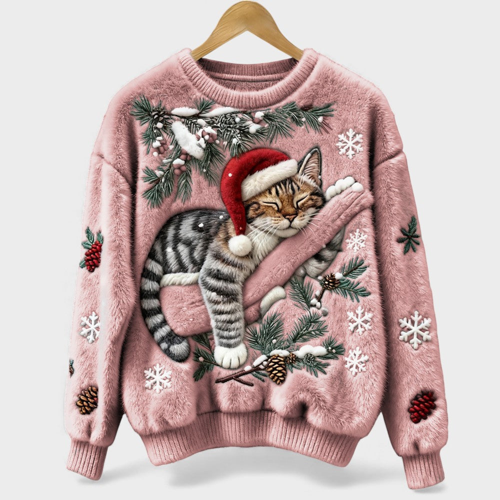Carolina™ | Suéter Navideño de Gato