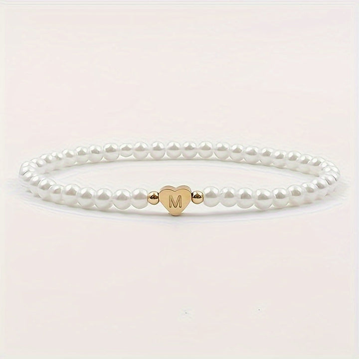 Pulsera Chic con Inicial en Corazón (A–Z)