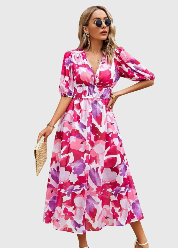 Merlin | Vestido Midi Floral Halagador