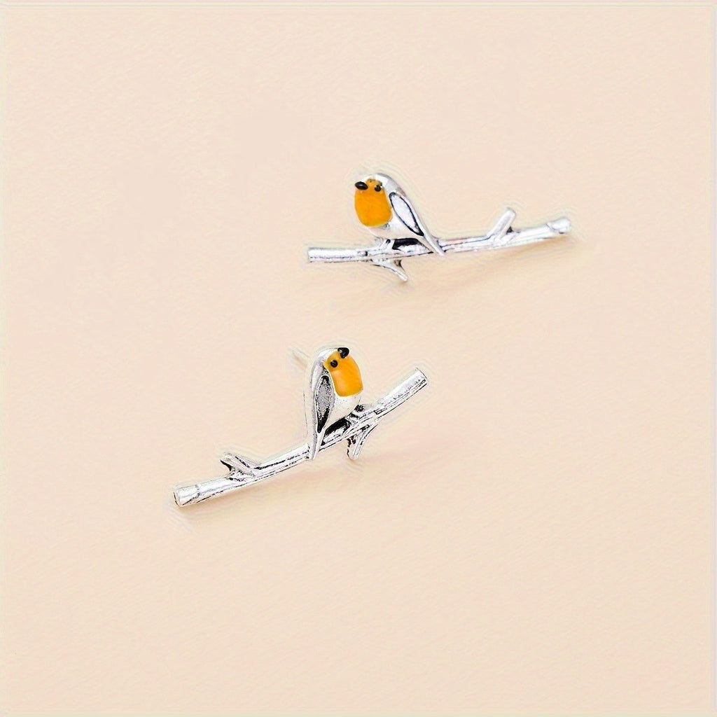Pendientes de Pájaro Cartoon