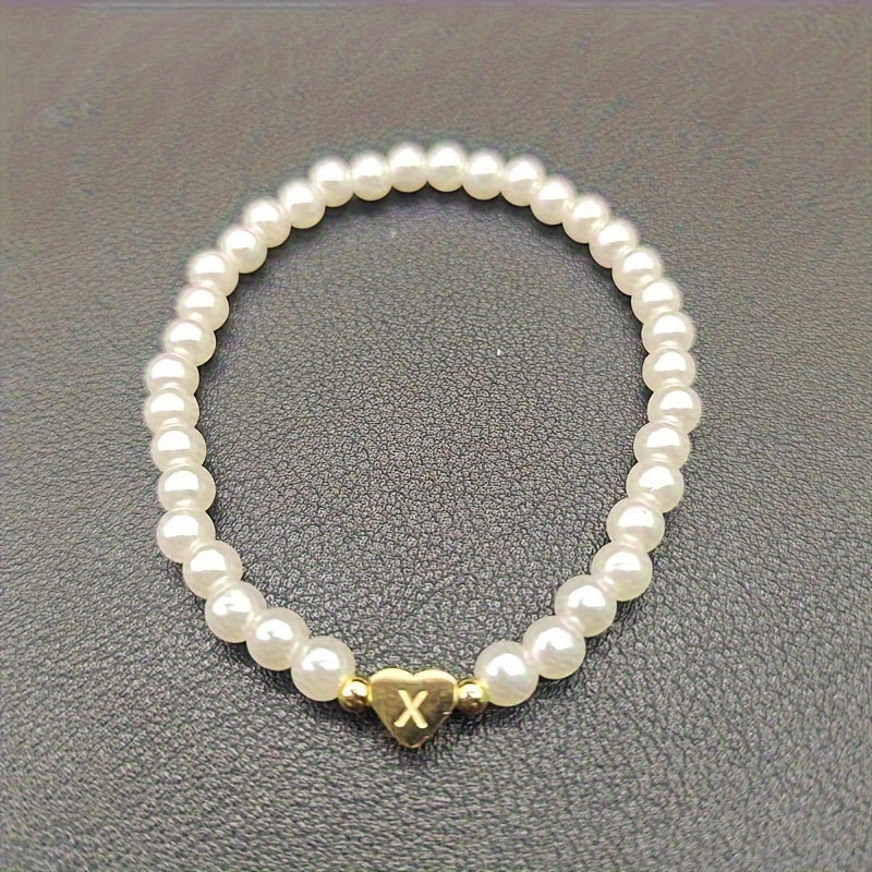 Pulsera Chic con Inicial en Corazón (A–Z)