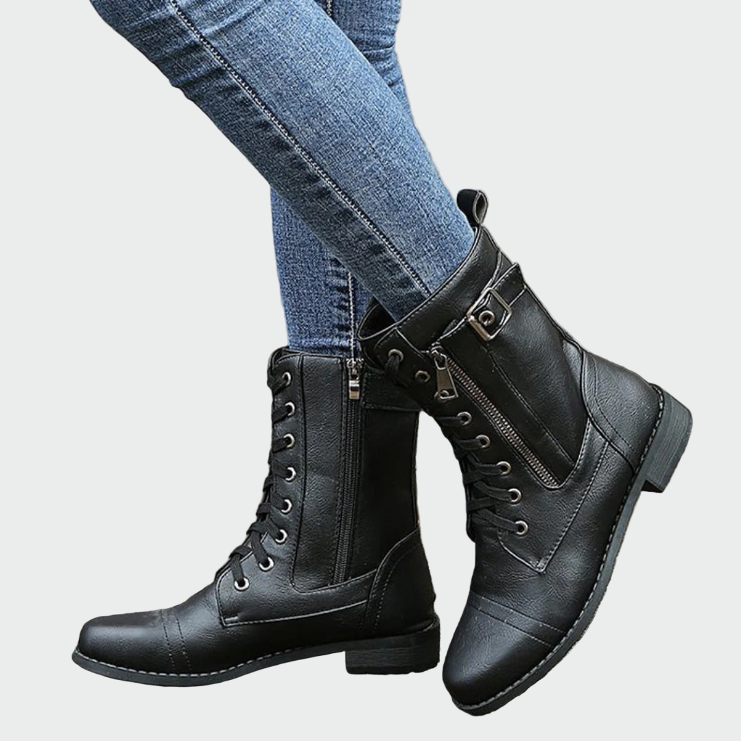 Patricia — Botas Militares de Estilo Robusto