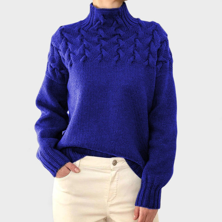 Nora™ | Suéter de punto cálido con cuello alto