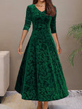 Sandrine | Vestido de Terciopelo Elegante para Celebraciones