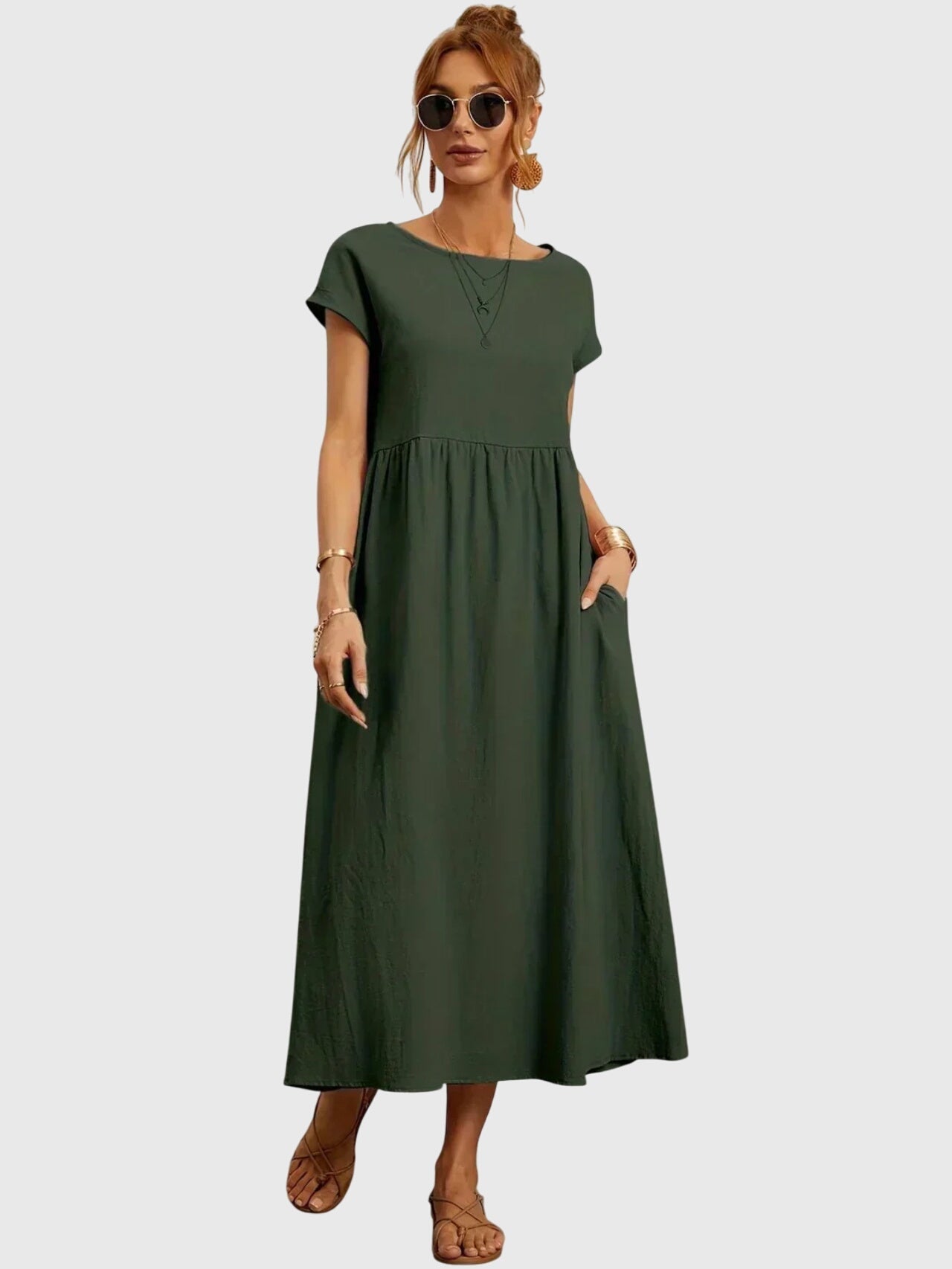 Giselle | Vestido Casual con Bolsillos